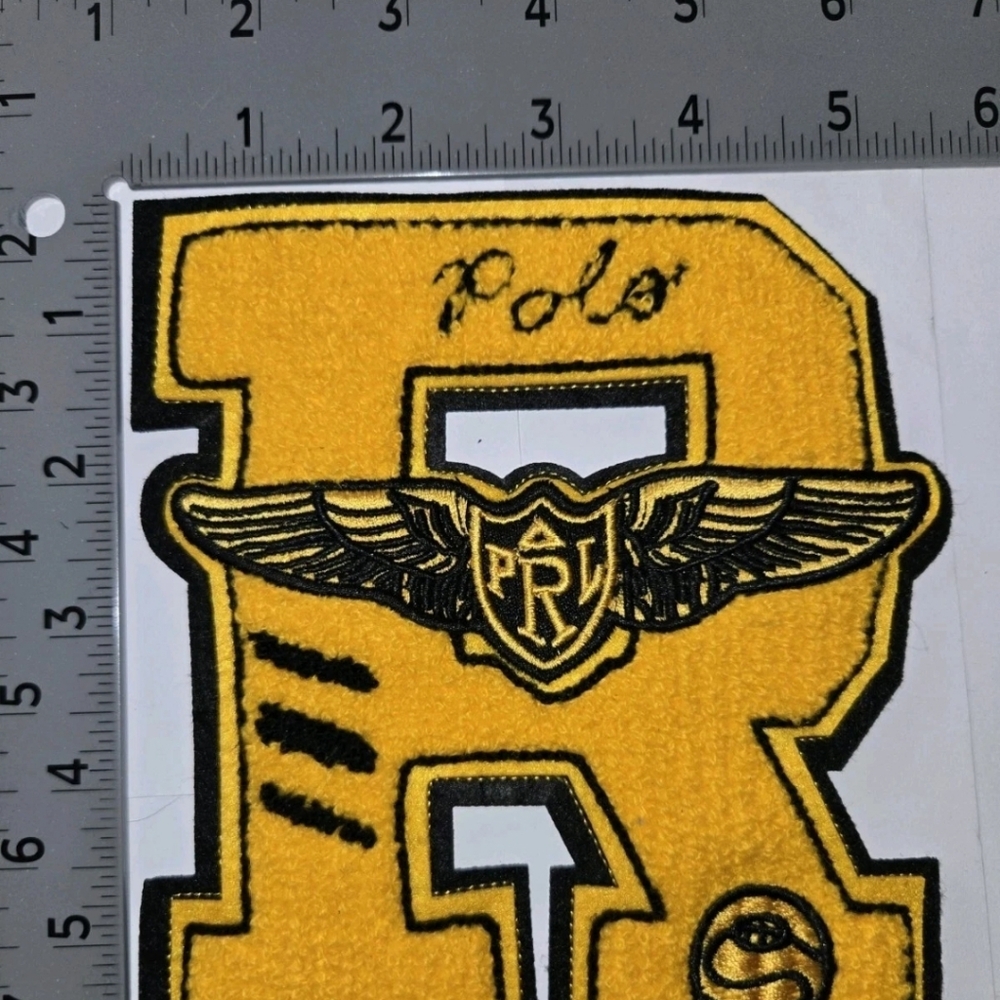 Polo Ralph Lauren Patches "R"  Yellow Gold Patch